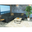 Modular Sofa-System Ensemble de canapés Lyon 5, tissu/textile ~ gris anthracite