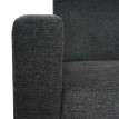 Modular Sofa-System Ensemble de canapés Lyon 6-2, tissu/textile ~ gris anthracite