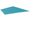 Revêtement de rechange pour parasol de luxe HWC-A96 3x3m (Ø4,24m) polyester 2,7kg ~ turquoise