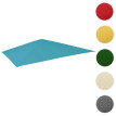Revêtement de rechange pour parasol de luxe HWC-A96 3x3m (Ø4,24m) polyester 2,7kg ~ turquoise