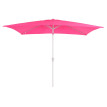 Parasol N23, parasol de jardin, 2x3m rectangulaire inclinable, polyester/aluminium 4,5kg ~ rose