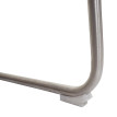 Lot de 6 chaises de salle à manger HWC-H70, chaise de cuisine à piétement luge, tissu/textile inox b