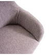 Lot de 6 chaises de salle à manger HWC-F18, chaise de cuisine, design rétro ~ tissu/textile gris, pi