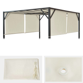 Toile de rechange pour toit Pergola Pavillon Baia 4 x 4m ~ couleur crème