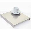 Rack de dépose d'accoudoir HWC-C67, serviteur de canapé, plateau, acier affiné, 25cm longueur ~ 23cm