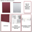 Store à enrouleur pour fenêtres, HWC-D52, avec chaîne, avec perçage, isolation, opaque, 70 x 160 ~ b