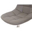 2x chaise de salle à manger HWC-A60, fauteuil oscillant ~ similicuir en couleur taupe, pied en métal