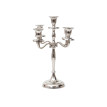 Bougeoir HWC-D81, chandelier, candélabre à 5 branches en aluminium 31cm massif 0,6kg ~ couleur: arge