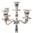 Bougeoir HWC-D81, chandelier, candélabre à 5 branches en aluminium 31cm massif 0,6kg ~ couleur: arge