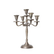 Bougeoir HWC-D81, chandelier, candélabre à 5 branches en aluminium 31cm massif 0,6kg ~ couleur: or a