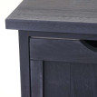 Commode HWC-D12, armoire à tiroirs, armoire, style shabby, vintage 82x55x30cm ~ gris foncé