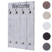 Portemanteau mural HWC-C89, style shabby, 91x60cm ~ blanc