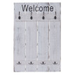 Portemanteau mural HWC-C89, style shabby, 91x60cm ~ blanc