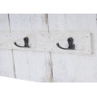 Portemanteau mural HWC-C89, style shabby, 91x60cm ~ blanc