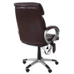 Chaise de bureau HWC-A71, fauteuil directorial, pivotant, fonction chauffage / massage, similicuir ~