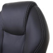 Chaise de bureau HWC-A69, fauteuil directorial, pivotant, fonction chauffage / massage, similicuir ~