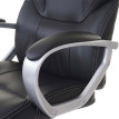 Chaise de bureau HWC-A69, fauteuil directorial, pivotant, fonction chauffage / massage, similicuir ~