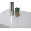 Bureau en angle HWC-A68, table d'ordinateur, poli fin, rotatif 120x60cm ~ blanc