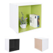 Étagère cube Falun, étagère indépendante, bibliothèque, cube à 39x39x29cm ~ vert