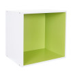 Étagère cube Falun, étagère indépendante, bibliothèque, cube à 39x39x29cm ~ vert