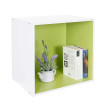 Étagère cube Falun, étagère indépendante, bibliothèque, cube à 39x39x29cm ~ vert