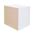 Étagère cube Falun, étagère indépendante, bibliothèque, cube à 39x39x29cm ~ vert