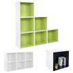6x étagère cube Falun, étagère indépendante, bibliothèque, 6 cubes à 39x39x29cm ~ vert