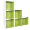6x étagère cube Falun, étagère indépendante, bibliothèque, 6 cubes à 39x39x29cm ~ vert
