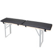 2x coussins de siège Gera pour des bancs pliables, anthracite 3x58x25cm
