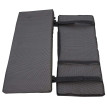 2x coussins de siège Gera pour des bancs pliables, anthracite 3x58x25cm