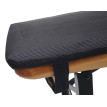 2x coussins de siège Gera pour des bancs pliables, anthracite 3x58x25cm