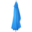 Parasol Parla en alu, hémicycle, parasol de balcon UV 50+ ~ 300cm bleu avec pied
