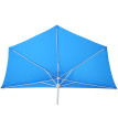 Parasol Parla en alu, hémicycle, parasol de balcon UV 50+ ~ 300cm bleu avec pied