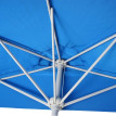 Parasol Parla en alu, hémicycle, parasol de balcon UV 50+ ~ 300cm bleu avec pied